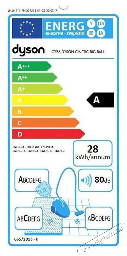 Dyson Cinetic Big Ball Absolute 2 H&aacute;ztart&aacute;s / Otthon / K&uuml;lt&eacute;r - Porsz&iacute;v&oacute; / takar&iacute;t&oacute;g&eacute;p - Porzs&aacute;k n&eacute;lk&uuml;li porsz&iacute;v&oacute; - 510964