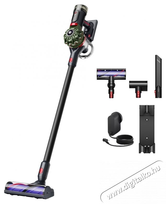 Dyson V8 Cyclone  akkus porsz&iacute;v&oacute;, katonai z&ouml;ld/fekete H&aacute;ztart&aacute;s / Otthon / K&uuml;lt&eacute;r - Porsz&iacute;v&oacute; / takar&iacute;t&oacute;g&eacute;p - K&eacute;zi / &aacute;ll&oacute; porsz&iacute;v&oacute; - 536383