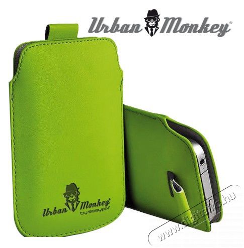 EasyPix Urban Monkey 4"-4.3" Tok - zöld Mobil / Kommunikáció / Smart - Mobiltelefon kiegészítő / tok - Tok / hátlap - 278802