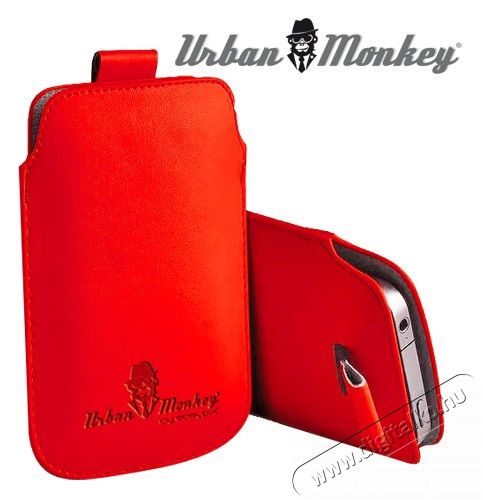 EasyPix Urban Monkey 4"-4.3" Tok - piros Mobil / Kommunikáció / Smart - Mobiltelefon kiegészítő / tok - Tok / hátlap - 278808