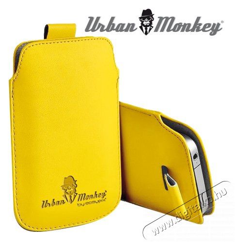 EasyPix Urban Monkey 4"-4.3" Tok - sárga Mobil / Kommunikáció / Smart - Mobiltelefon kiegészítő / tok - Tok / hátlap - 278804