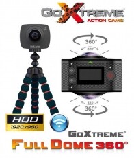 EasyPix GoXtreme FullDome 360 Panoráma és virtuális valóság kamera Fényképezőgép / kamera - Sport kamera - 1080p Full HD felbontású - 318261