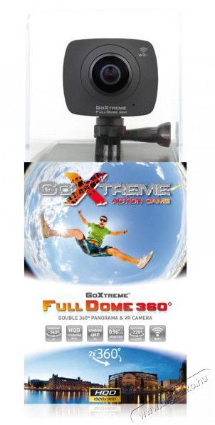 EasyPix GoXtreme FullDome 360 Panoráma és virtuális valóság kamera Fényképezőgép / kamera - Sport kamera - 1080p Full HD felbontású - 318261