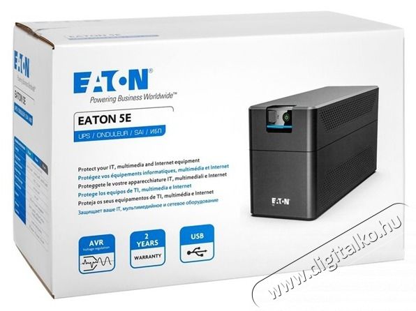 Eaton 5E Gen2 5E1600UI USB IEC 900W fekete sz&uuml;netmentes t&aacute;pegys&eacute;g Iroda &eacute;s sz&aacute;m&iacute;t&aacute;stechnika - Sz&aacute;m&iacute;t&oacute;g&eacute;p tartoz&eacute;k - T&aacute;pegys&eacute;g - 499105