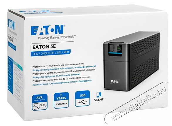 Eaton 5E Gen2 5E900UD USB DIN 480W fekete sz&uuml;netmentes t&aacute;pegys&eacute;g Iroda &eacute;s sz&aacute;m&iacute;t&aacute;stechnika - Sz&aacute;m&iacute;t&oacute;g&eacute;p tartoz&eacute;k - T&aacute;pegys&eacute;g - 500575