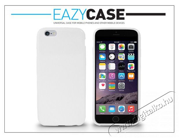 EAZYCASE Easycase DZ-412 iPhone 6 fehér szilikon hátlap Mobil / Kommunikáció / Smart - Mobiltelefon kiegészítő / tok - Tok / hátlap - 405274