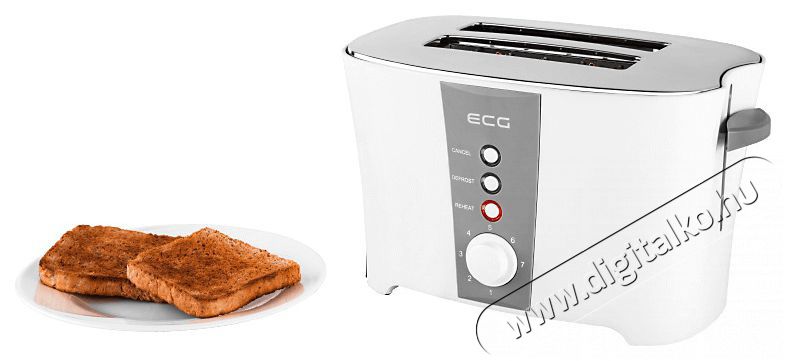 ECG ST818 Keny&eacute;rpirit&oacute; 2 szeletes flexibilis f&eacute;mr&aacute;ccsal Konyhai term&eacute;kek - Konyhai kisg&eacute;p (s&uuml;t&eacute;s / főz&eacute;s / hűt&eacute;s / &eacute;telk&eacute;sz&iacute;t&eacute;s) - Keny&eacute;rpir&iacute;t&oacute; - 399584