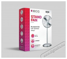 ECG FS-40N Álló ventilátor rozsdamentes acél kivitelben Háztartás / Otthon / Kültér - Ventilátor / Légkondicionáló - Álló / padló ventilátor - 399424