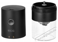 ECG KM 150 Minimo Hordozható elektromos kávédaráló - fekete Konyhai termékek - Kávéfőző / kávéörlő / kiegészítő - Kávédaráló / őrlő - 399444