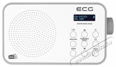 ECG RD 110 DAB White DAB+/FM rádió Audio-Video / Hifi / Multimédia - Rádió / órás rádió - Hordozható, zseb-, táska rádió - 399525