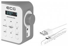 ECG RD 110 DAB White DAB+/FM rádió Audio-Video / Hifi / Multimédia - Rádió / órás rádió - Hordozható, zseb-, táska rádió - 399525
