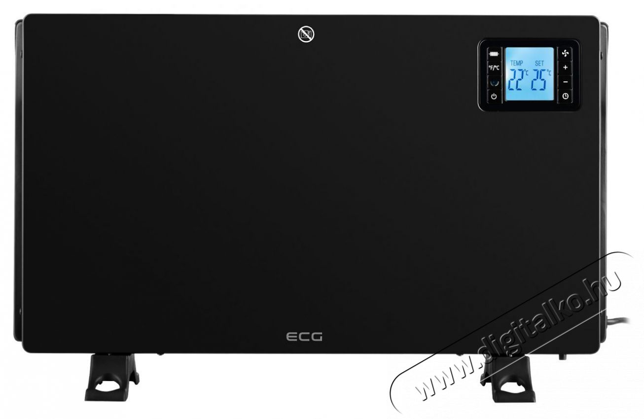 ECG TK 2080 DR Black Szabadon &aacute;ll&oacute; meleg levegős konvektor H&aacute;ztart&aacute;s / Otthon / K&uuml;lt&eacute;r - Fűt&eacute;s - Konvektor - 399594
