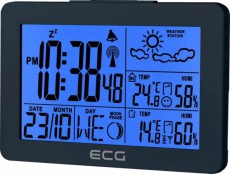 ECG MS 200 Grey Időjárásjelző állomás Háztartás / Otthon / Kültér - Lakásfelszerelés - Időjárás állomás - 399477