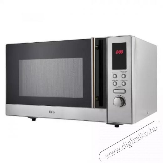 ECG MTD-231 S Mikrohullámú sütő, 23 l rozsdamentes kivitel Konyhai termékek - Mikrohullámú sütő - Mikrohullámú sütő (szabadonálló) - 399484
