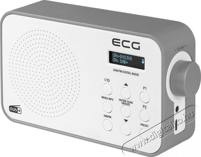 ECG RD 110 DAB White DAB+/FM rádió Audio-Video / Hifi / Multimédia - Rádió / órás rádió - Hordozható, zseb-, táska rádió - 399525