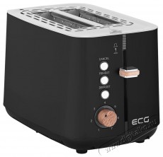 ECG ST 2768 Timber Black Kenyérpirító Konyhai termékek - Konyhai kisgép (sütés / főzés / hűtés / ételkészítés) - Kenyérpirító - 491284
