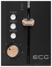 ECG ST 2768 Timber Black Kenyérpirító Konyhai termékek - Konyhai kisgép (sütés / főzés / hűtés / ételkészítés) - Kenyérpirító - 491284