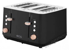ECG ST 4768 Timber Black Kenyérpirító Konyhai termékek - Konyhai kisgép (sütés / főzés / hűtés / ételkészítés) - Kenyérpirító - 491286