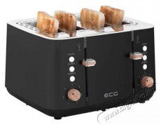 ECG ST 4768 Timber Black Kenyérpirító Konyhai termékek - Konyhai kisgép (sütés / főzés / hűtés / ételkészítés) - Kenyérpirító - 491286