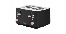 ECG ST 4768 Timber Black Kenyérpirító Konyhai termékek - Konyhai kisgép (sütés / főzés / hűtés / ételkészítés) - Kenyérpirító - 491286