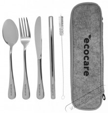 ECOCARE ezüst, 4 db, utazó Konyhai termékek - Étkészlet - Evőeszköz készlet - 504734