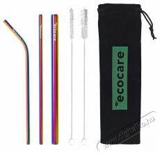 ECOCARE Környezetbarát fém szívószál készlet szivárvány Konyhai termékek - Konyhai eszköz - Egyéb konyhai eszköz - 524690