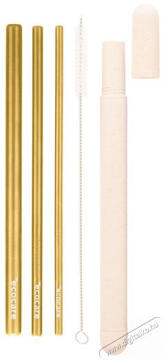 ECOCARE K&ouml;rnyezetbar&aacute;t f&eacute;m sz&iacute;v&oacute;sz&aacute;l k&eacute;szlet arany 3 db H&aacute;ztart&aacute;s / Otthon / K&uuml;lt&eacute;r - Egy&eacute;b h&aacute;ztart&aacute;si term&eacute;k - 528608