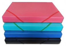 EGYEB BELFOLDI PF A4 3cm kék PP gumisbox Háztartás / Otthon / Kültér - Egyéb háztartási termék - 507434
