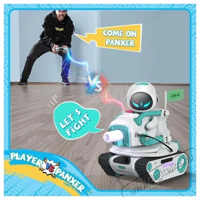 EILIK Energize Lab Panxer k&eacute;k RC harckocsi Eilik robothoz PEK-003 H&aacute;ztart&aacute;s / Otthon / K&uuml;lt&eacute;r - J&aacute;t&eacute;k / Sport - Baba j&aacute;t&eacute;k - 538137