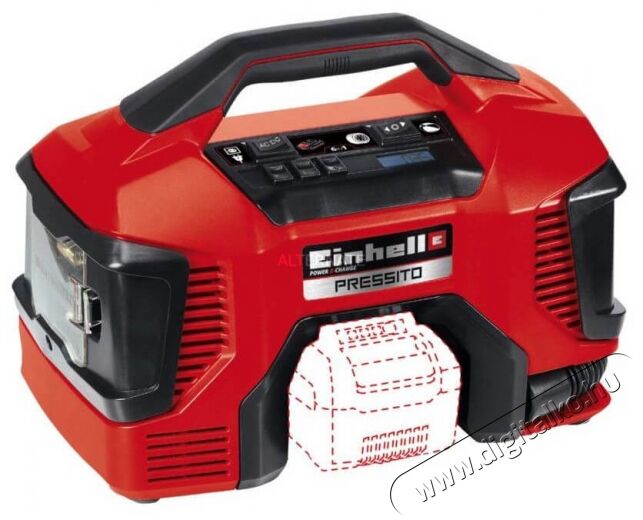 Einhell PRESSITO Power X-Change - SOLO Kompresszor (4020460) Háztartás / Otthon / Kültér - Szerszám - Kompresszor - 352446