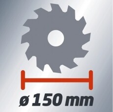 Einhell TE-CS 18 LI Solo kézi körfűrész (4331200) Háztartás / Otthon / Kültér - Szerszám - Kör / dekopír / szúró fűrész - 352586