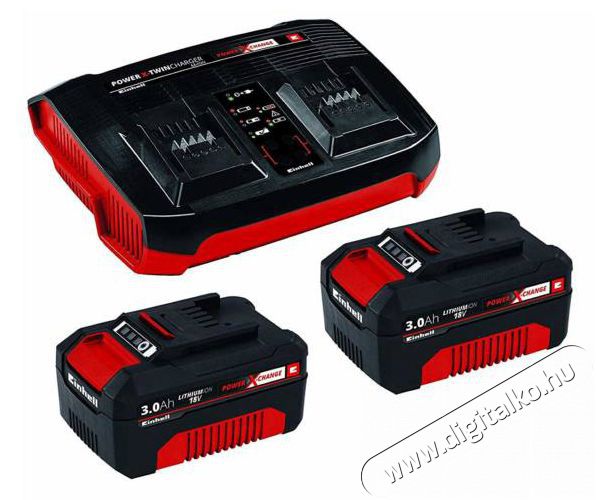 Einhell 2X3,0AH akku és töltő szett Akkuk és töltők - Li-ion akkumulátor és töltő (utángyártott) - Akku - 352208
