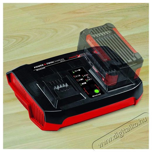 Einhell 4512069 PXC Power-X-Twincharger 3A akkumul&aacute;tor t&ouml;ltő Akkuk &eacute;s t&ouml;ltők - Li-ion akkumul&aacute;tor &eacute;s t&ouml;ltő (ut&aacute;ngy&aacute;rtott) - T&ouml;ltő - 379570