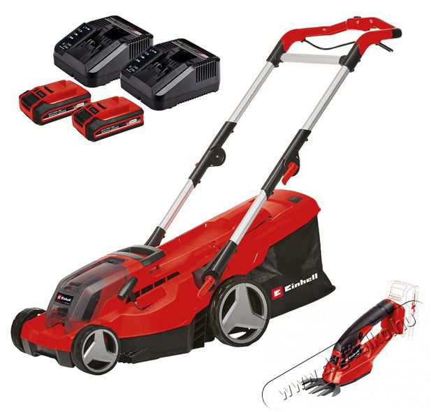 Einhell GE-CM 36/37 Li Set 2x3,0Ah PXC Akkumul&aacute;toros fűny&iacute;r&oacute; kertig&eacute;p szett H&aacute;ztart&aacute;s / Otthon / K&uuml;lt&eacute;r - K&uuml;lt&eacute;r / kerti term&eacute;k / grill - Fűny&iacute;r&oacute; / gyeplaz&iacute;t&oacute; - 392411