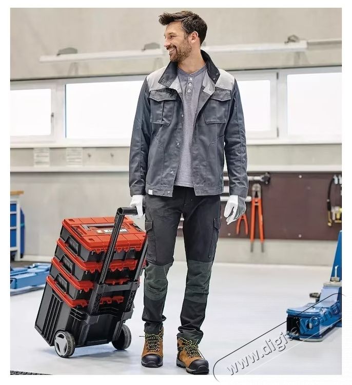 Einhell E-Case Tower kocsi t&aacute;rol&oacute;doboz k&eacute;szlet, max. 120 kg, 3 bőr&ouml;ndből &aacute;ll H&aacute;ztart&aacute;s / Otthon / K&uuml;lt&eacute;r - Szersz&aacute;m - Szersz&aacute;moskocsi - 535145