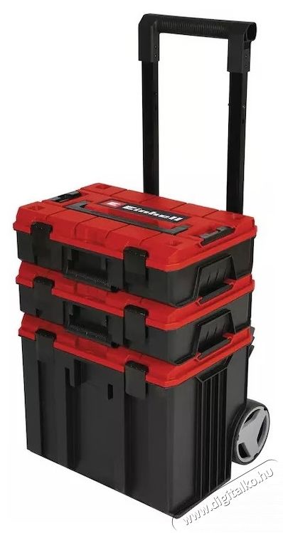 Einhell E-Case Tower kocsi t&aacute;rol&oacute;doboz k&eacute;szlet, max. 120 kg, 3 bőr&ouml;ndből &aacute;ll H&aacute;ztart&aacute;s / Otthon / K&uuml;lt&eacute;r - Szersz&aacute;m - Szersz&aacute;moskocsi - 535145