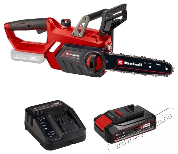 Einhell PXC GE-LC 18 Li Solo L&aacute;ncfűr&eacute;sz, 18 V, 25 cm Oregon penge + Starter Kit PXC: 18V akkumul&aacute;tor, 2.5Ah, max. 720W, t&ouml;ltő H&aacute;ztart&aacute;s / Otthon / K&uuml;lt&eacute;r - K&uuml;lt&eacute;r / kerti term&eacute;k / grill - L&aacute;ncfűr&eacute;sz - 535159