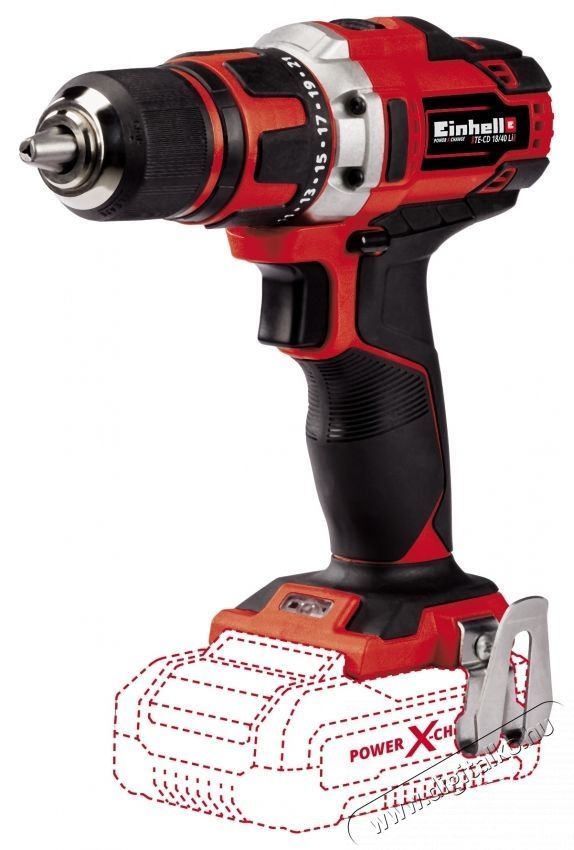 Einhell Einhell PXC TE-CD 18/40 Li-Solo Akkumul&aacute;toros f&uacute;r&oacute;g&eacute;p &eacute;s csavarh&uacute;z&oacute; k&eacute;szlet, 13 mm-es tokm&aacute;ny + Starter Kit PXC akkumul&aacute;tor 18 V H&aacute;ztart&aacute;s / Otthon / K&uuml;lt&eacute;r - Szersz&aacute;m - F&uacute;r&oacute; / f&uacute;r&oacute;kalap&aacute;cs - 535138