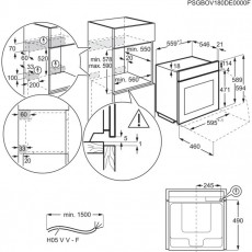 Electrolux COE7P31X elektromos sütő Konyhai termékek - Sütő-főzőlap, tűzhely (beépíthető) - Sütő (beépíthető) - 353821