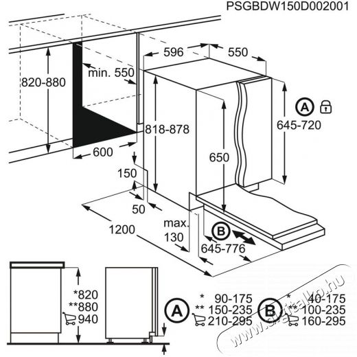Electrolux EES47320L 13 terítékes beépíthető mosogatógép Konyhai termékek - Mosogatógép - Normál (60cm) beépíthető mosogatógép - 353829