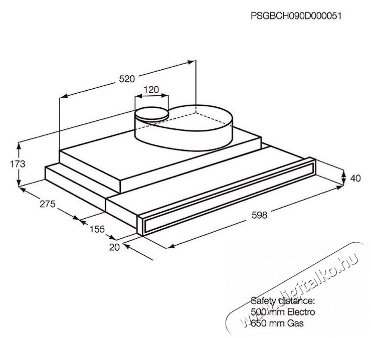 Electrolux EFP6411X páraelszívó Konyhai termékek - Páraelszívó - Beépíthető / kihúzható - 285517