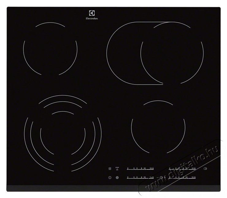 Electrolux EHF6547FXK elektromos főzőlap Konyhai termékek - Sütő-főzőlap, tűzhely (beépíthető) - Elektromos főzőlap (beépíthető) - 285547