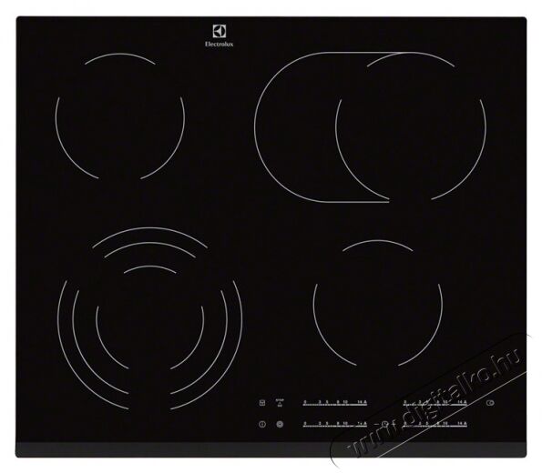 Electrolux EHF6547FXK elektromos főzőlap Konyhai termékek - Sütő-főzőlap, tűzhely (beépíthető) - Elektromos főzőlap (beépíthető) - 285547