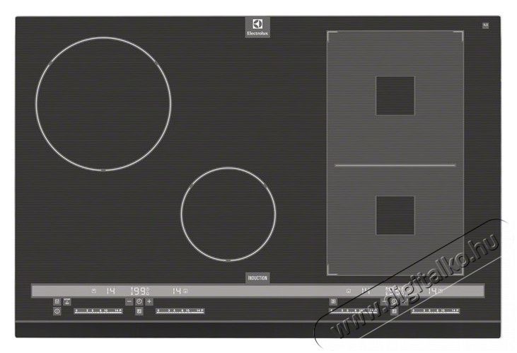 Electrolux EHH8945FOG indukciós főzőlap Konyhai termékek - Sütő-főzőlap, tűzhely (beépíthető) - Indukciós főzőlap (beépíthető) - 285541