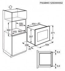 Electrolux EMS17006OX mikrohullámú sütő Konyhai termékek - Mikrohullámú sütő - Mikrohullámú sütő (beépíthető) - 285519