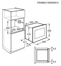 Electrolux EMS26204OX mikrohullámú sütő Konyhai termékek - Mikrohullámú sütő - Mikrohullámú sütő (beépíthető) - 285518