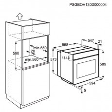 Electrolux EOB3400BOR elektromos sütő Konyhai termékek - Sütő-főzőlap, tűzhely (beépíthető) - Sütő (beépíthető) - 285555