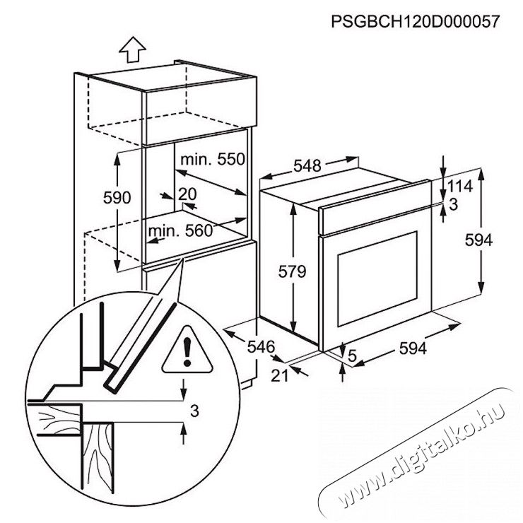 Electrolux EOB8851AOX elektromos sütő Konyhai termékek - Sütő-főzőlap, tűzhely (beépíthető) - Sütő (beépíthető) - 285556