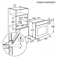 Electrolux EOB8851AOX elektromos sütő Konyhai termékek - Sütő-főzőlap, tűzhely (beépíthető) - Sütő (beépíthető) - 285556