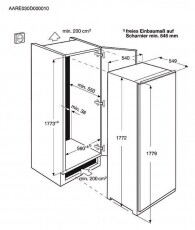 Electrolux ERN3211AOW hűtőszekrény Konyhai termékek - Hűtő, fagyasztó (beépíthető) - Fagyasztó nélküli hűtő - 285522